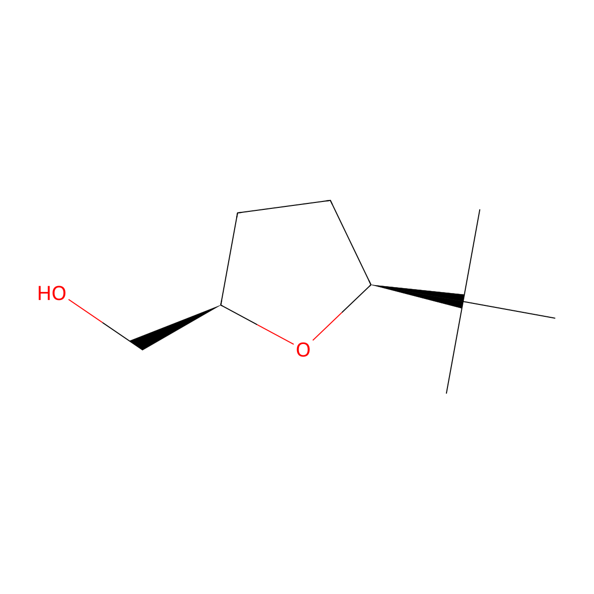 [(2R,5S)-5-Tert-butyloxolan-2-yl]methanol molecular structure, CAS 69914-66-5