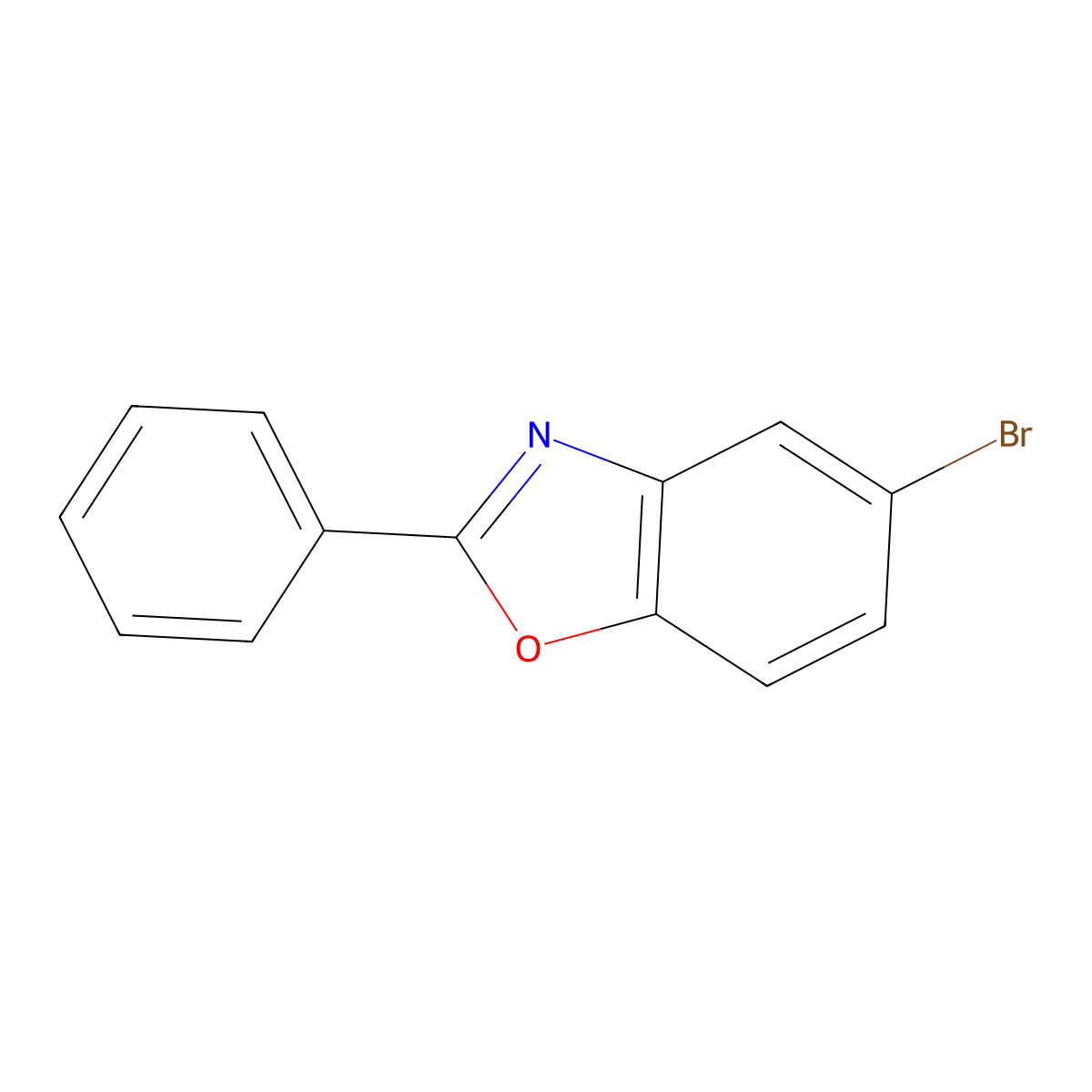 5-Bromo-2-phenyl-1,3-benzoxazole molecular structure, CAS 69918-19-0