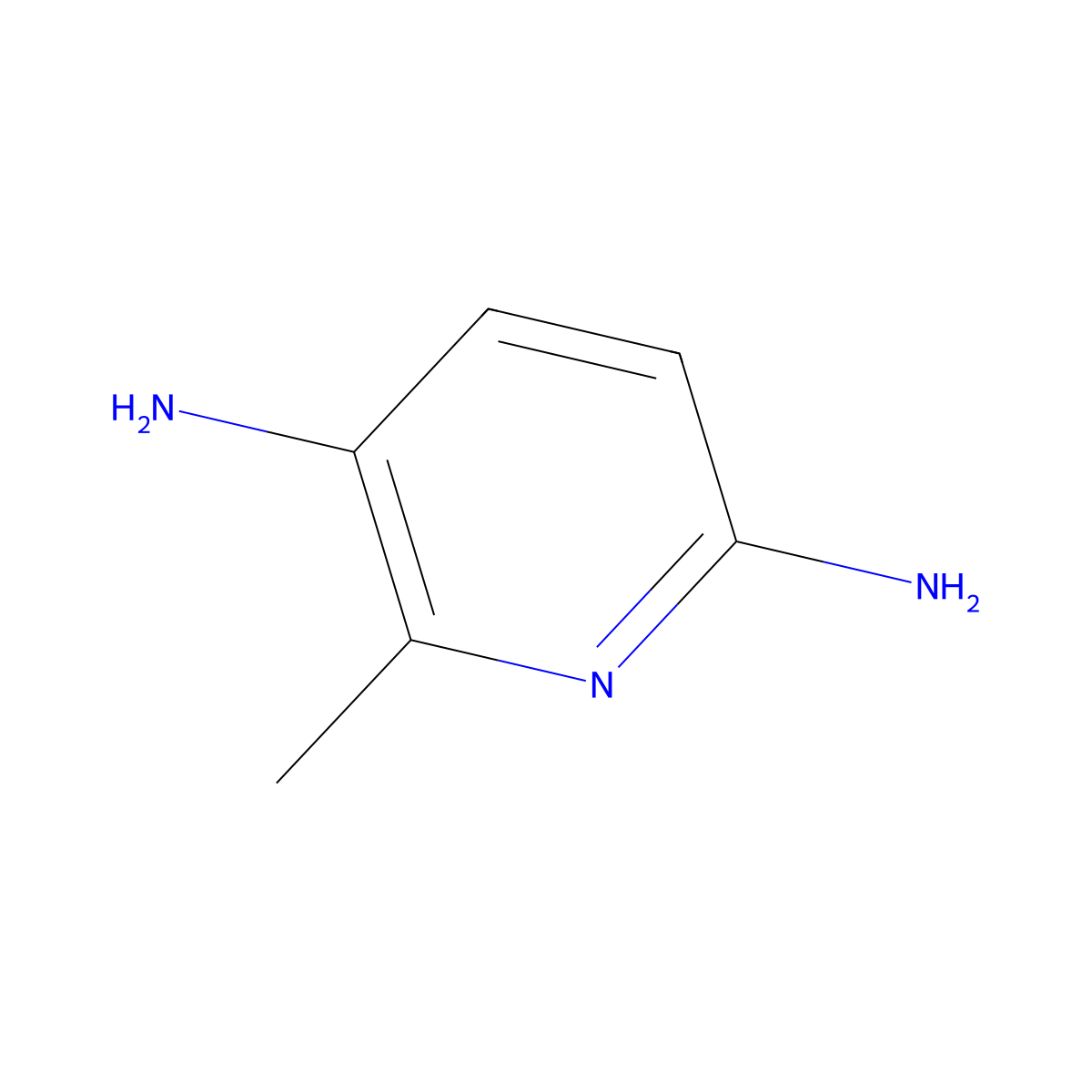 6-Methylpyridine-2,5-diamine molecular structure, CAS 6992-84-3