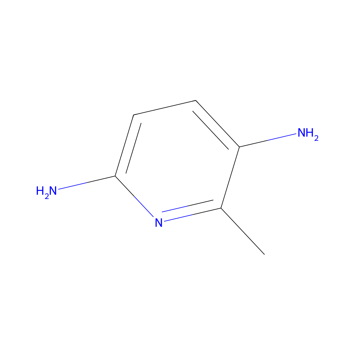 6-Methylpyridine-2,5-diamine molecular structure, CAS 6992-84-3