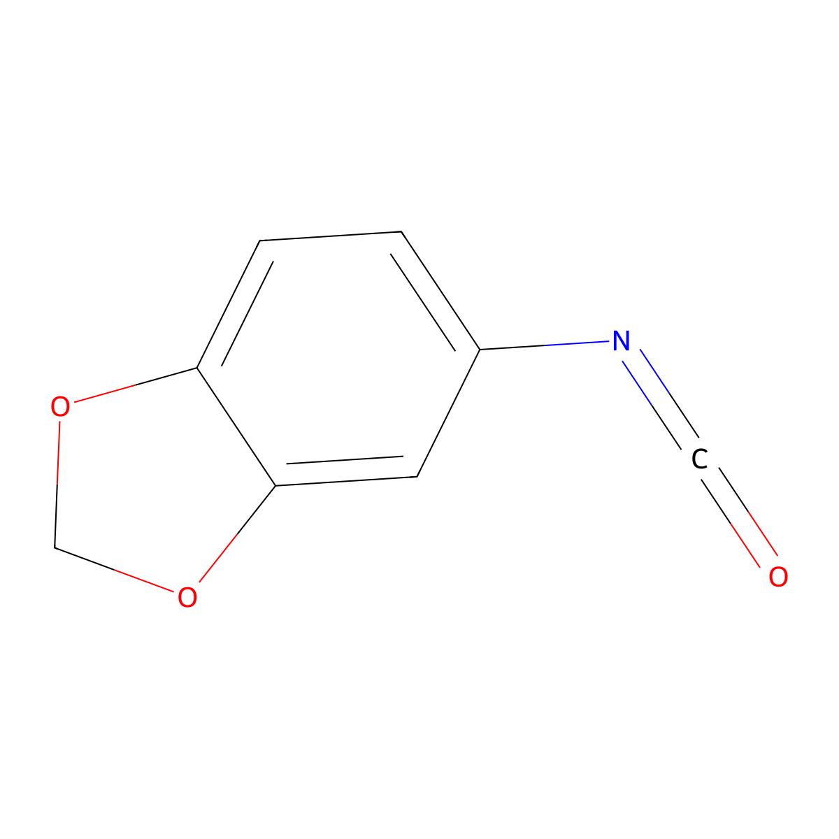5-Isocyanato-1,3-dioxaindane molecular structure, CAS 69922-28-7