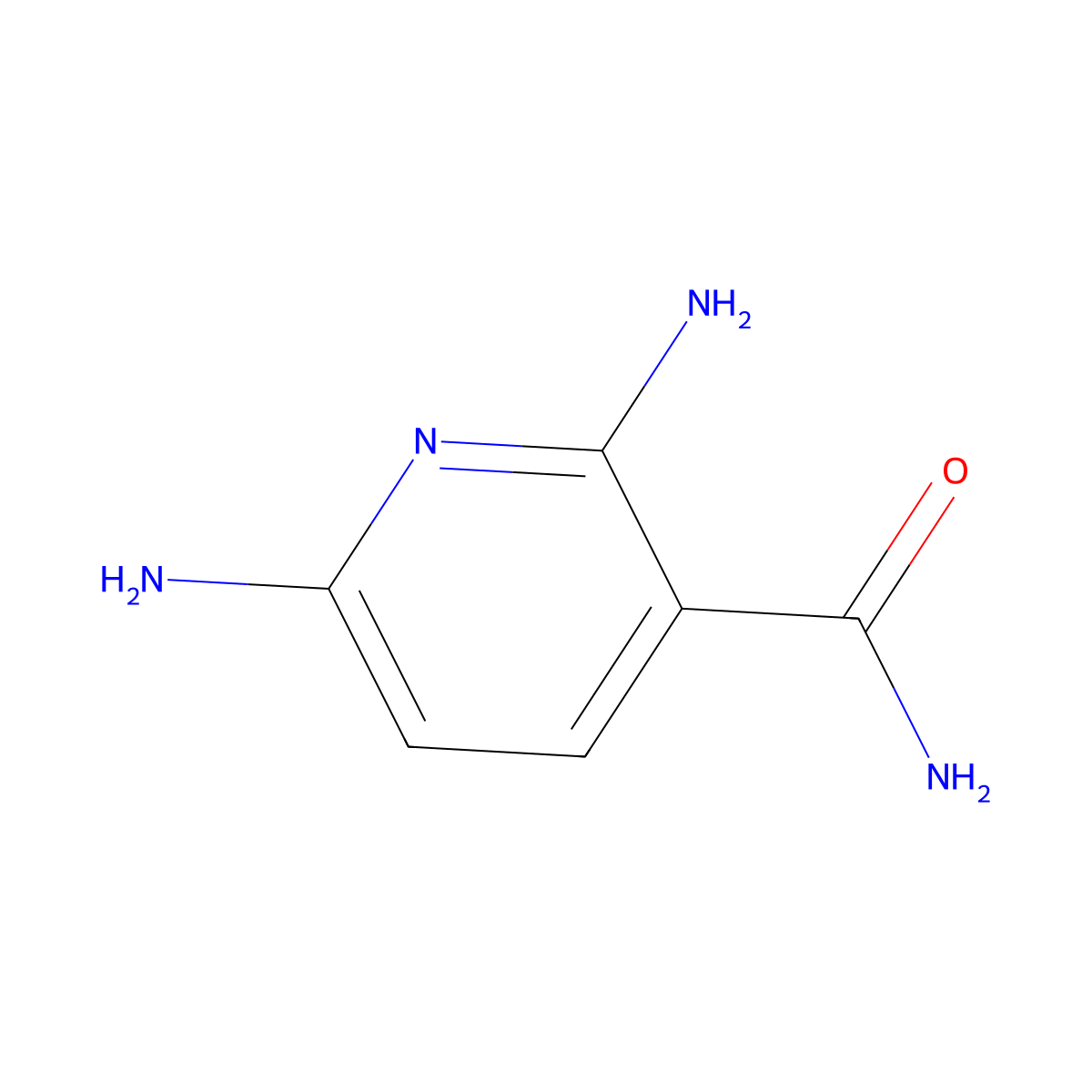 2,6-Diaminopyridine-3-carboxamide molecular structure, CAS 69925-29-7