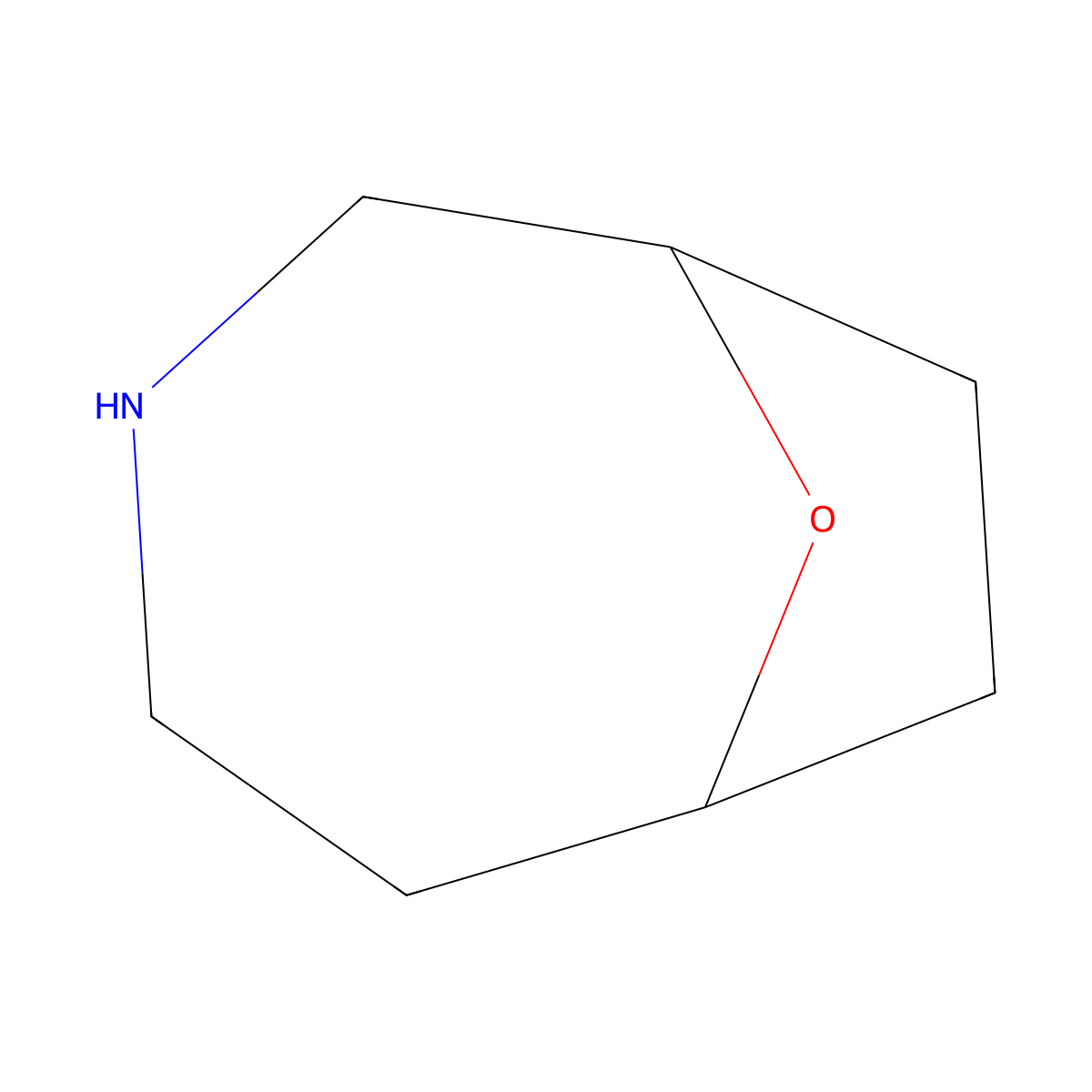 9-Oxa-3-azabicyclo[4.2.1]nonane molecular structure, CAS 69928-94-5
