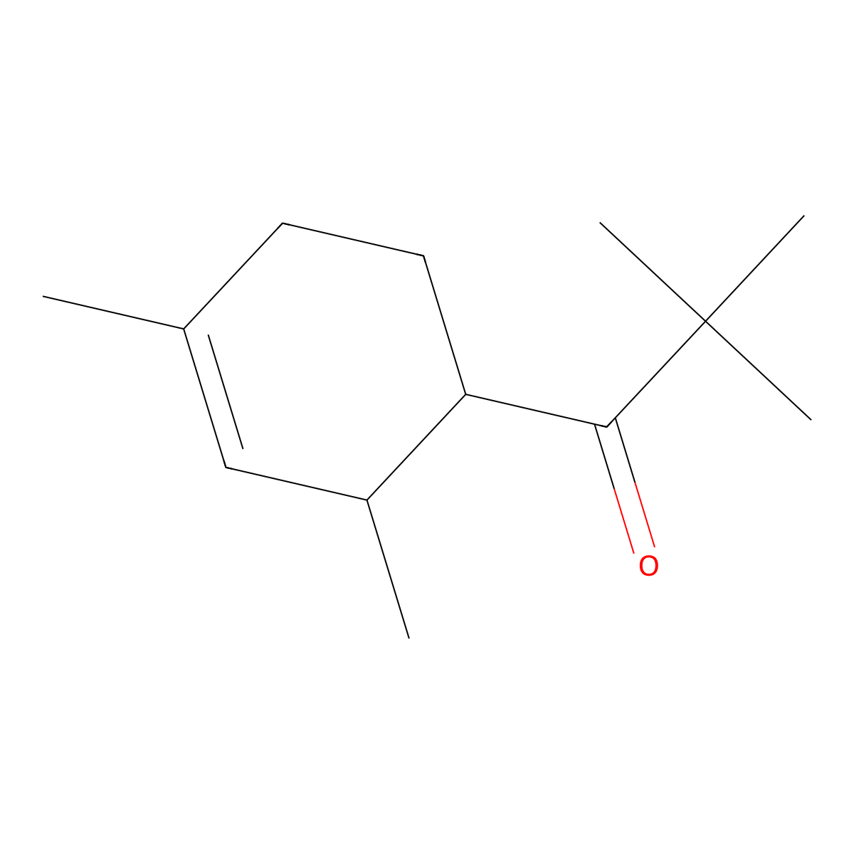 1-(2,4-Dimethyl-3-cyclohexenyl)-2,2-dimethylpropan-1-one molecular structure, CAS 69929-17-5