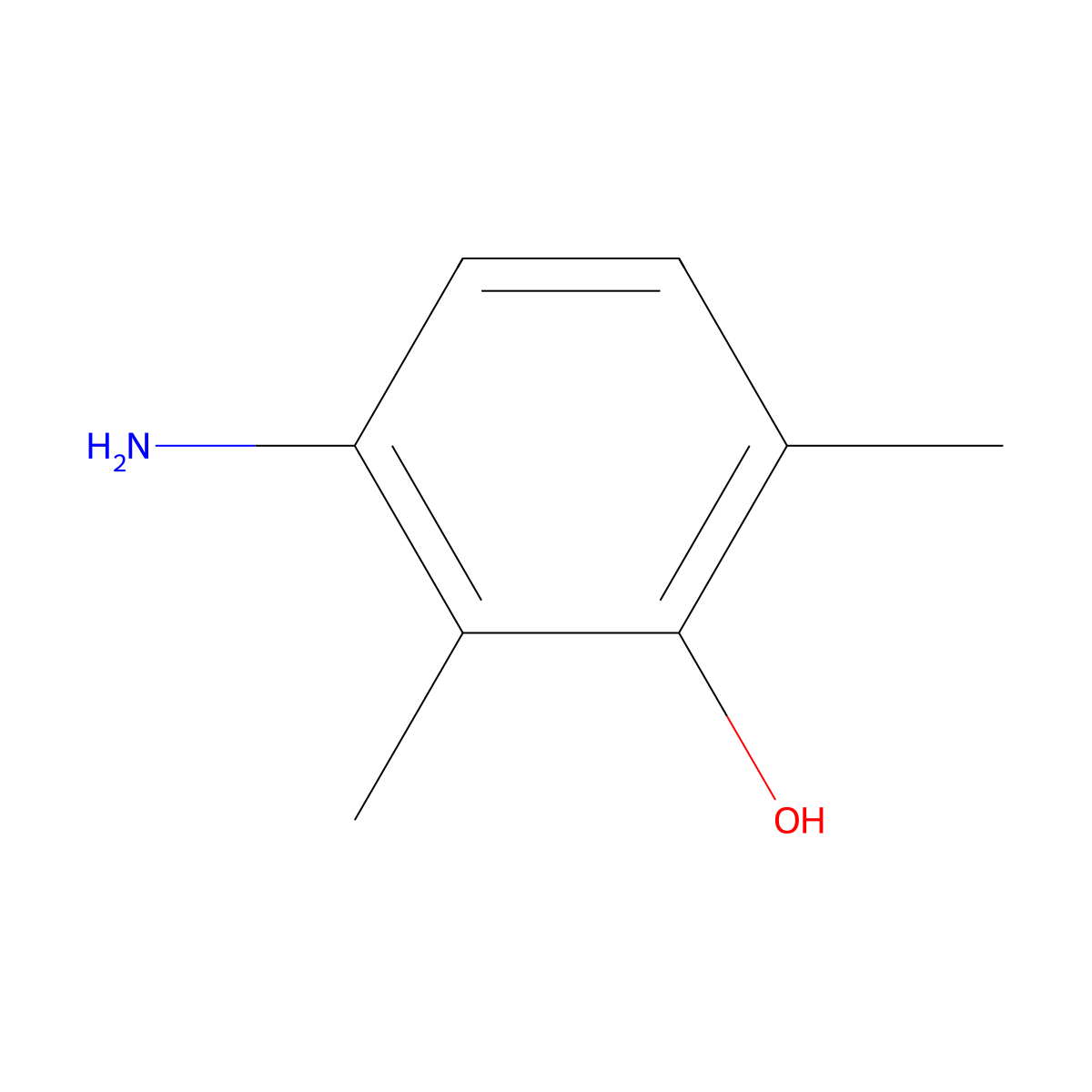 3-Amino-2,6-dimethylphenol molecular structure, CAS 6994-64-5