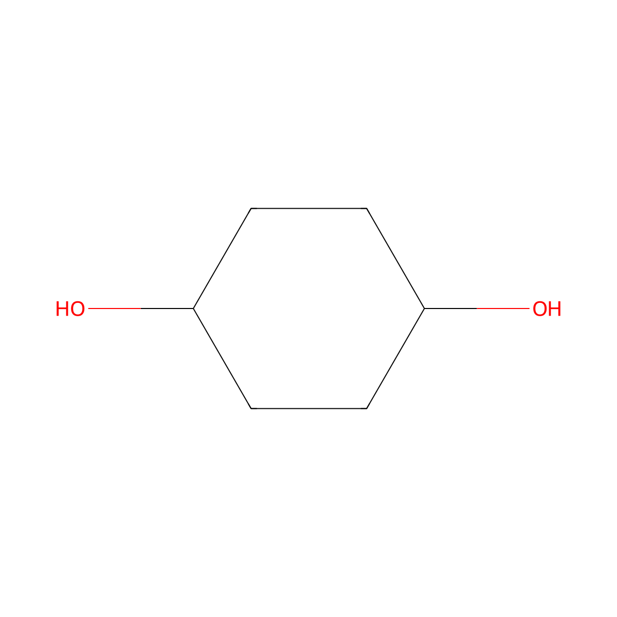 1,4-Cyclohexanediol molecular structure, CAS 6995-79-5