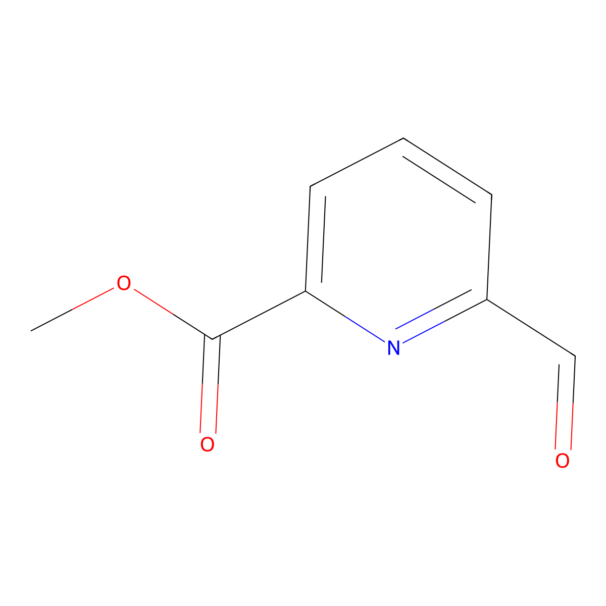 Methyl 6-formylpyridine-2-carboxylate molecular structure, CAS 69950-65-8