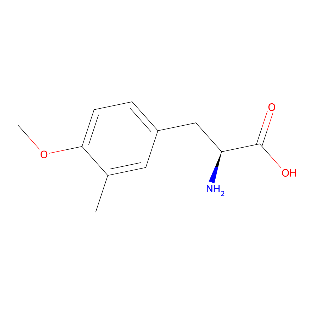 (2S)-2-amino-3-(4-methoxy-3-methylphenyl)propanoic acid molecular structure, CAS 699536-21-5