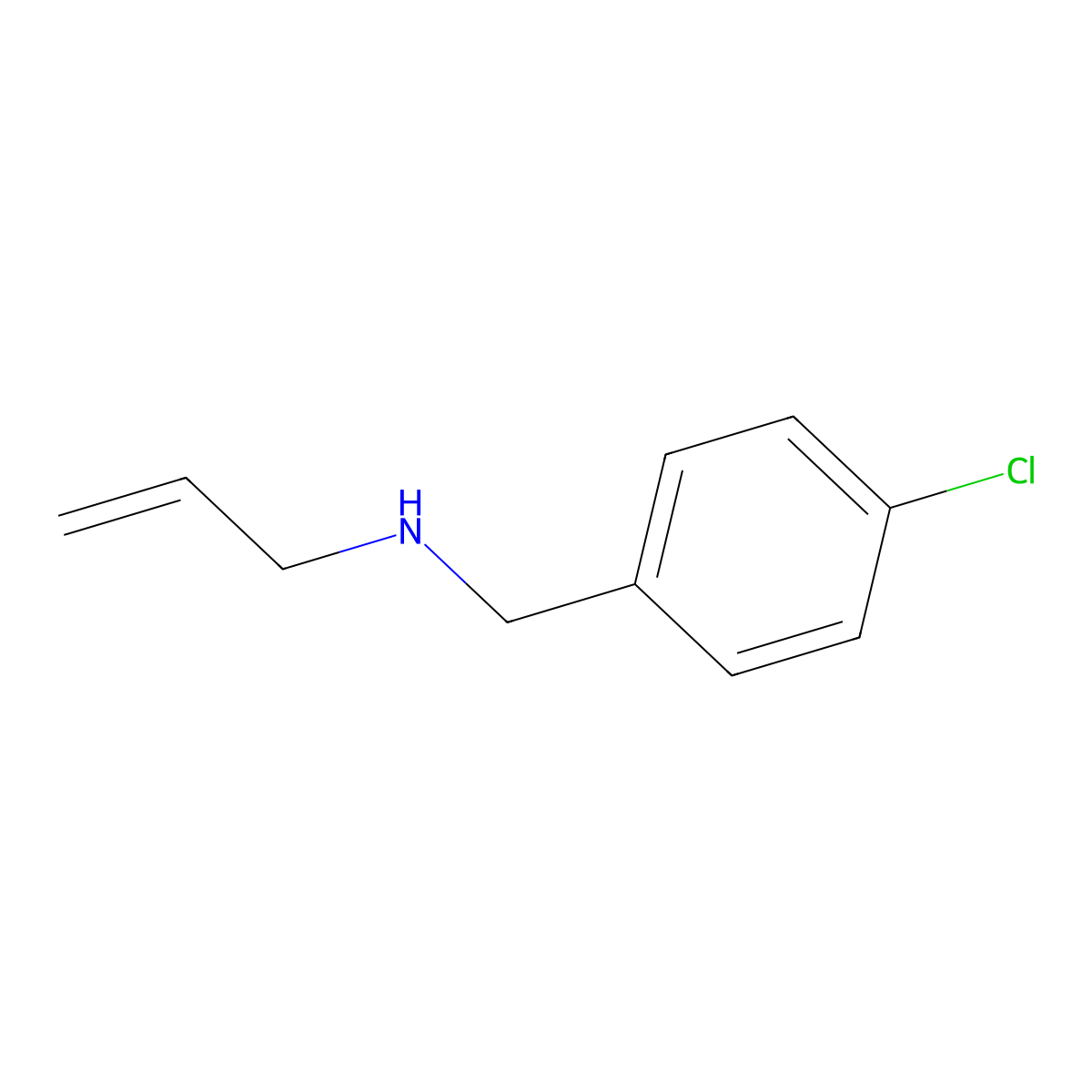 N-(4-chlorobenzyl)prop-2-en-1-amine molecular structure, CAS 69957-80-8