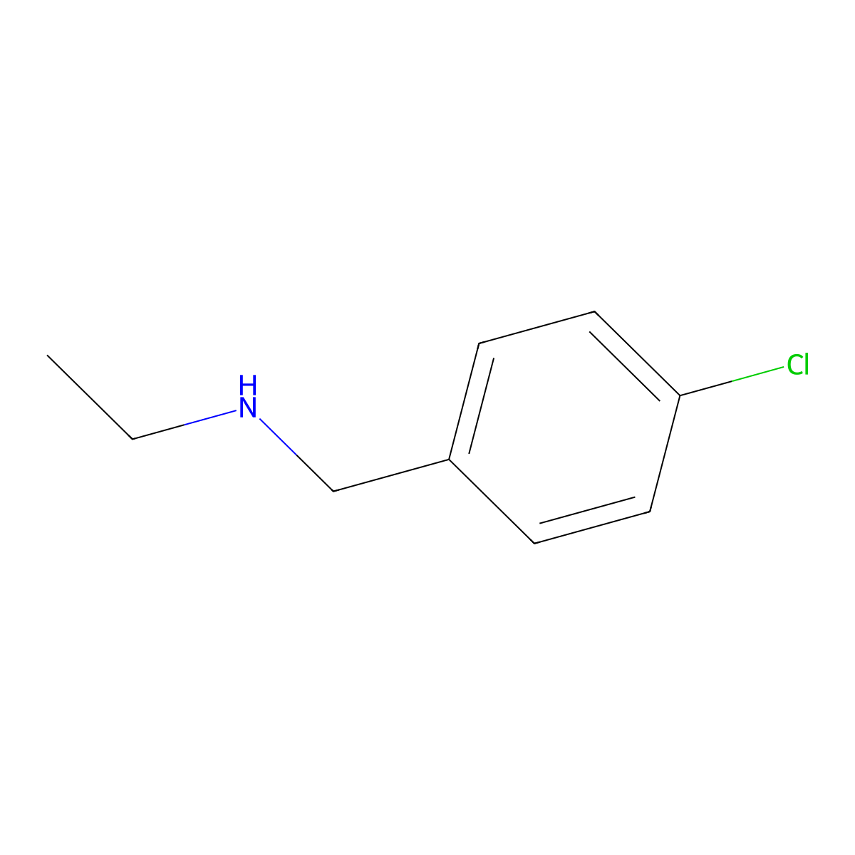 N-Ethyl-4-chlorobenzylamine molecular structure, CAS 69957-83-1