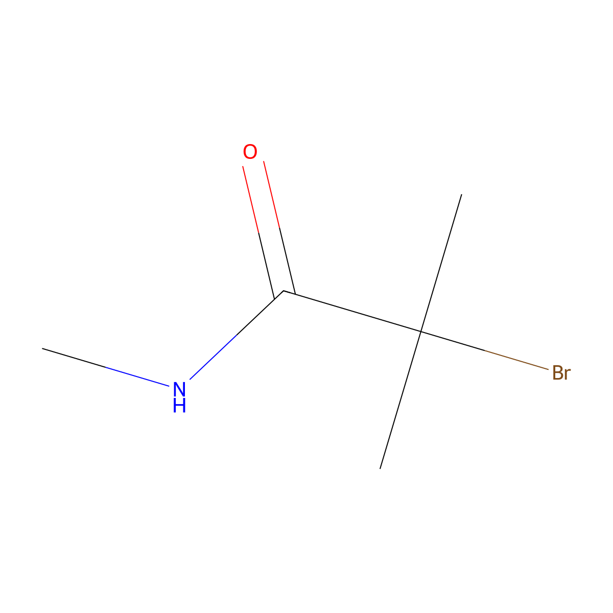 2-Bromo-N,2-dimethylpropanamide molecular structure, CAS 69959-88-2