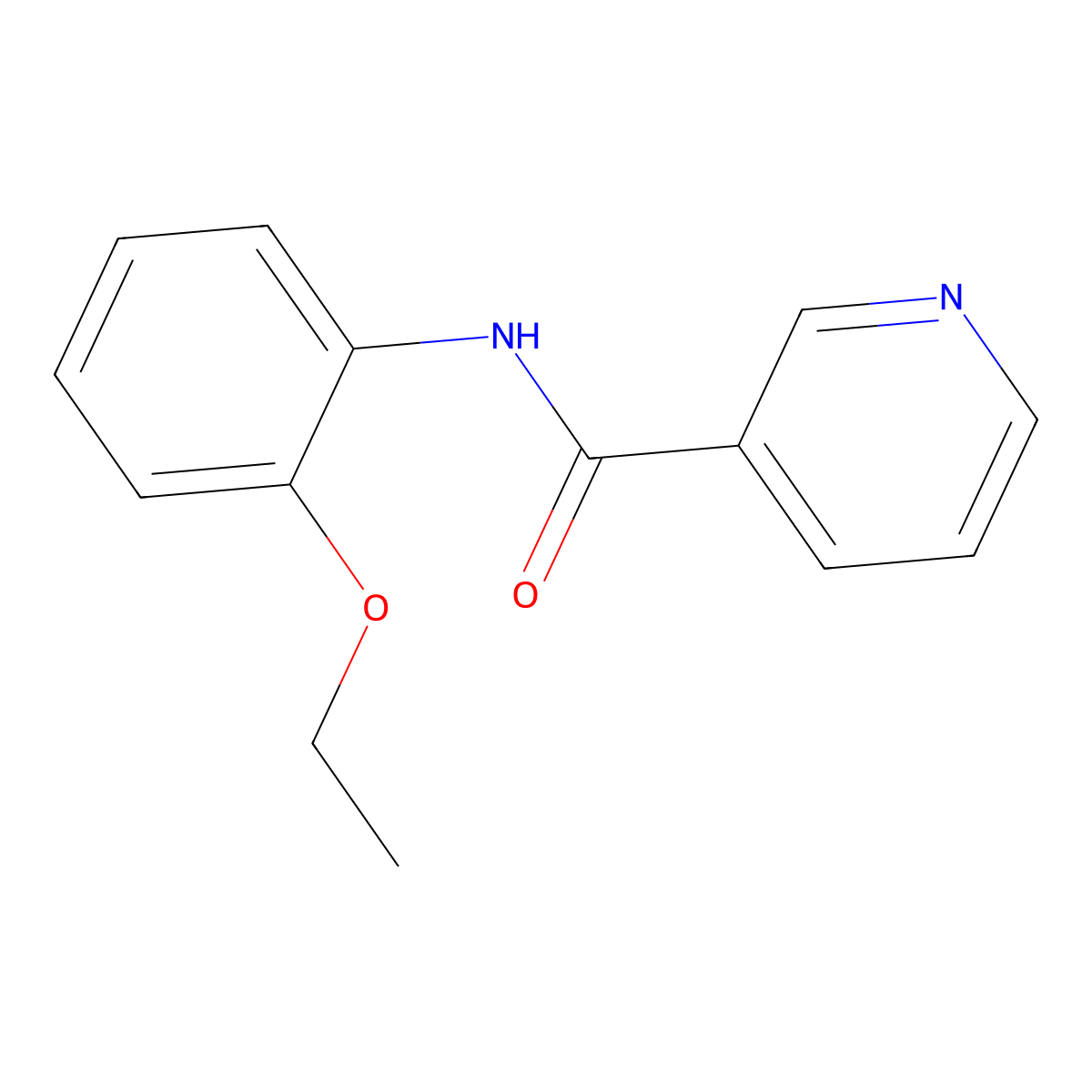 N-(2-ethoxyphenyl)pyridine-3-carboxamide molecular structure, CAS 6996-45-8