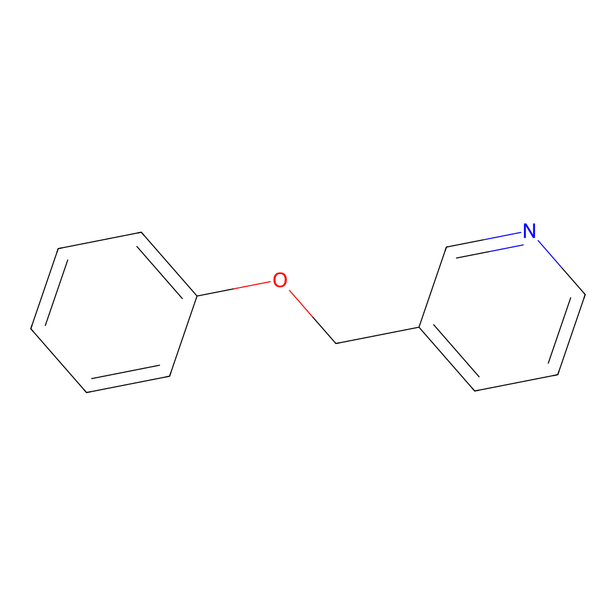 3-(Phenoxymethyl)pyridine molecular structure, CAS 69966-49-0