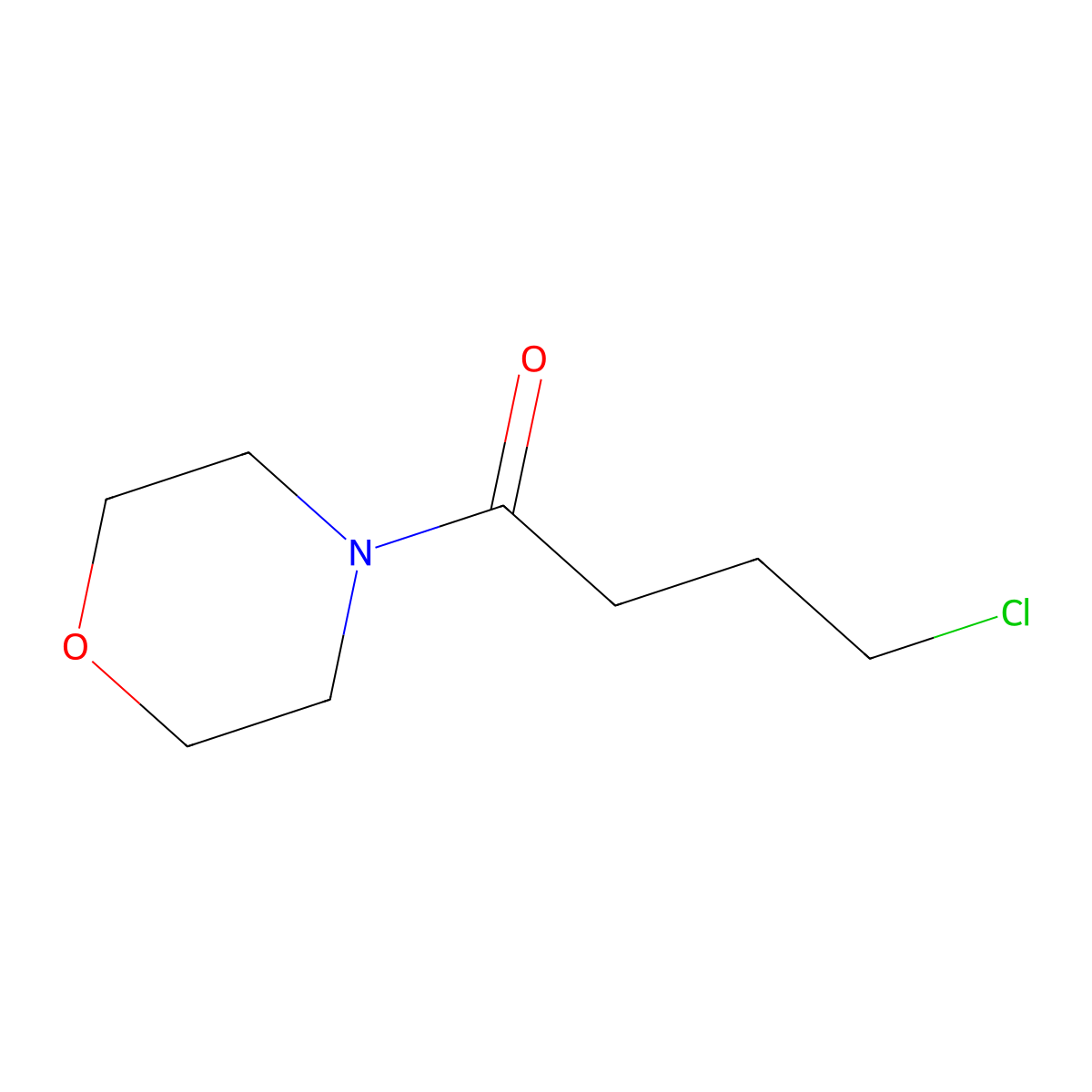 4-Chloro-1-morpholinobutan-1-one molecular structure, CAS 69966-83-2