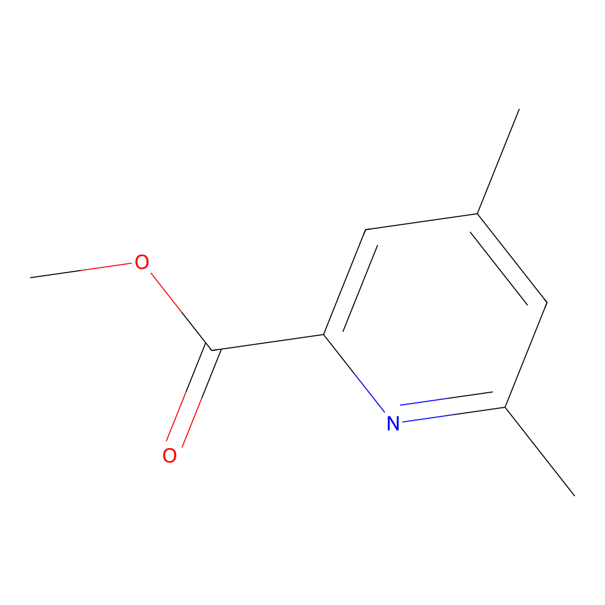 Methyl 4,6-dimethylpicolinate molecular structure, CAS 69971-38-6
