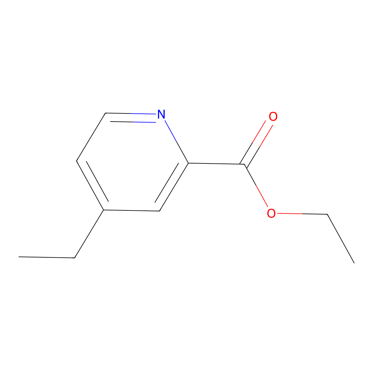 Ethyl 4-ethylpicolinate molecular structure, CAS 69971-40-0