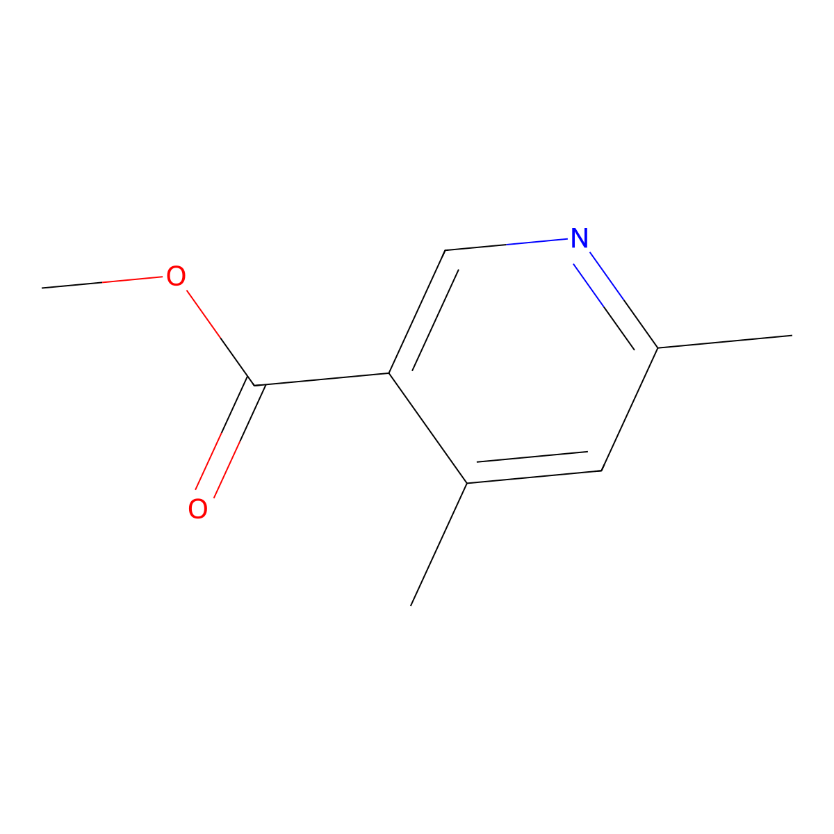 Methyl 4,6-dimethylpyridine-3-carboxylate molecular structure, CAS 69971-44-4
