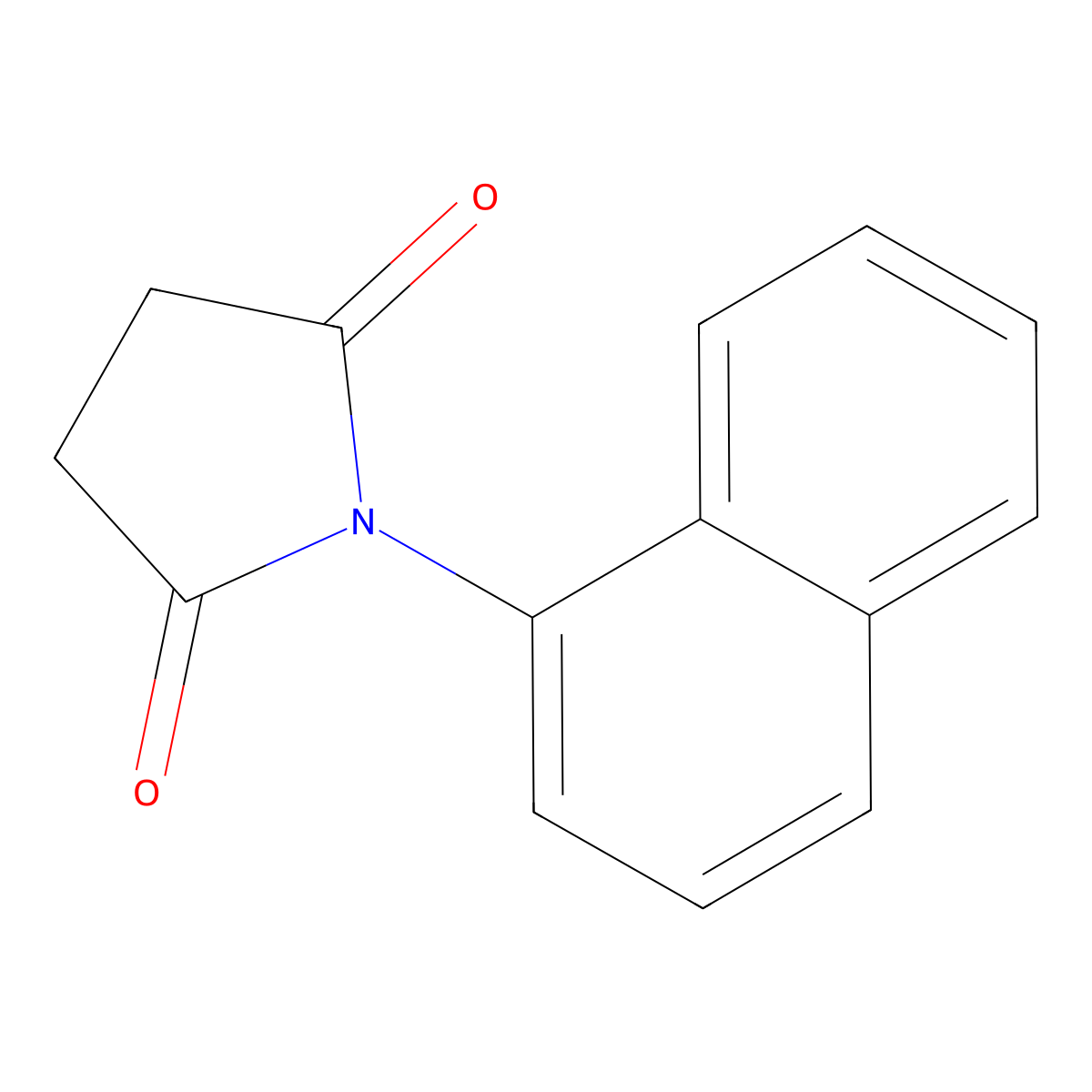 1-(1-Naphthyl)-2,5-pyrrolidinedione molecular structure, CAS 69971-89-7