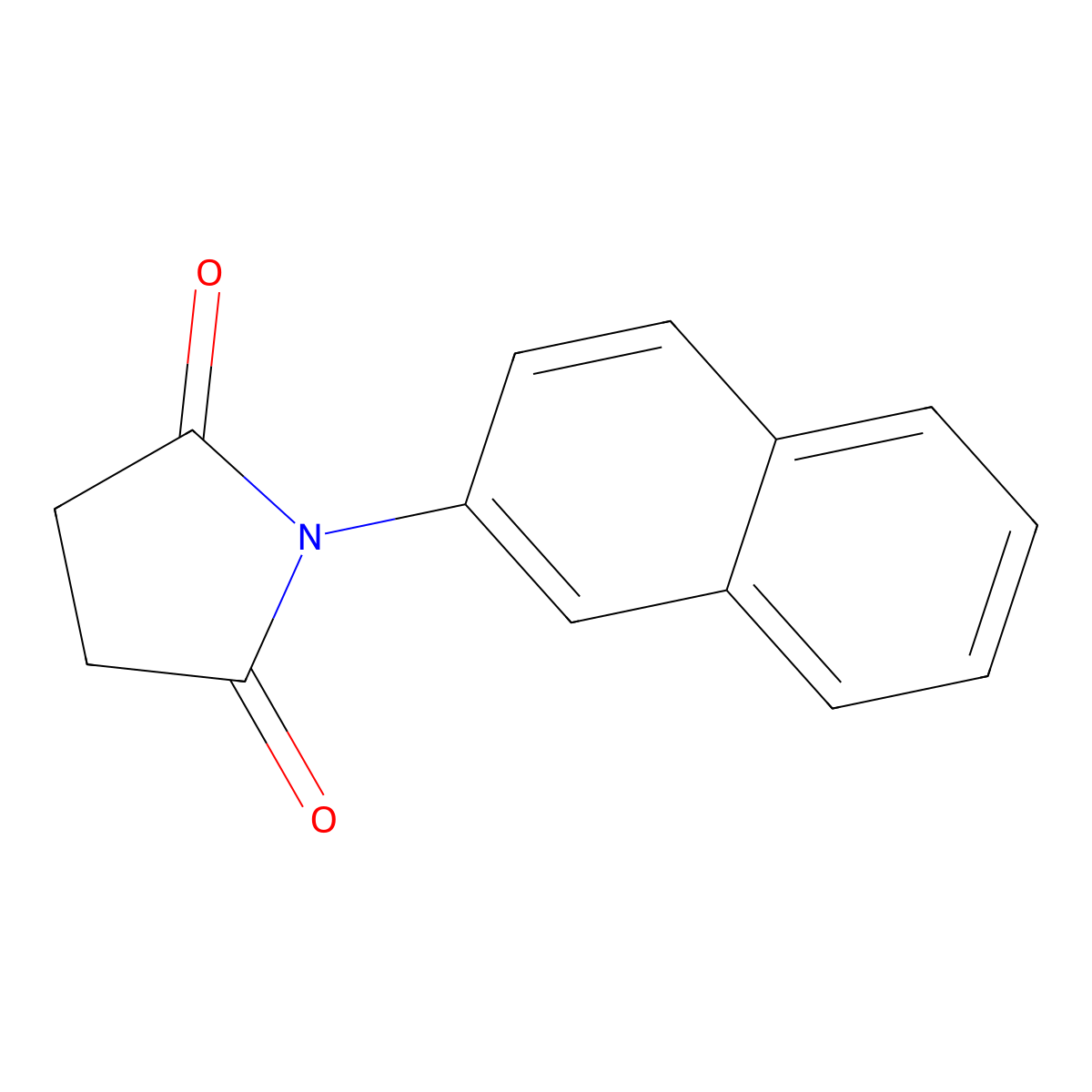 1-(Naphthalen-2-yl)pyrrolidine-2,5-dione molecular structure, CAS 69971-90-0