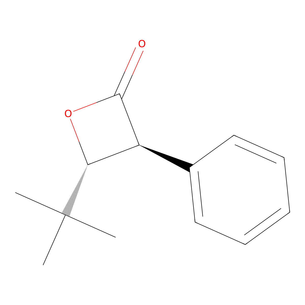(3S,4R)-4-Tert-butyl-3-phenyloxetan-2-one molecular structure, CAS 69974-12-5
