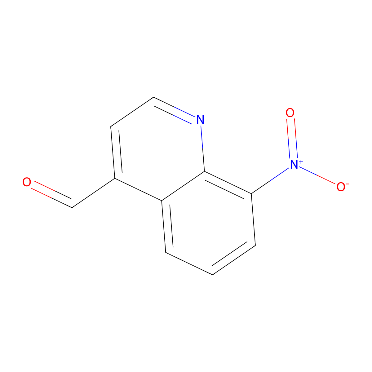 8-Nitroquinoline-4-carbaldehyde molecular structure, CAS 69976-28-9