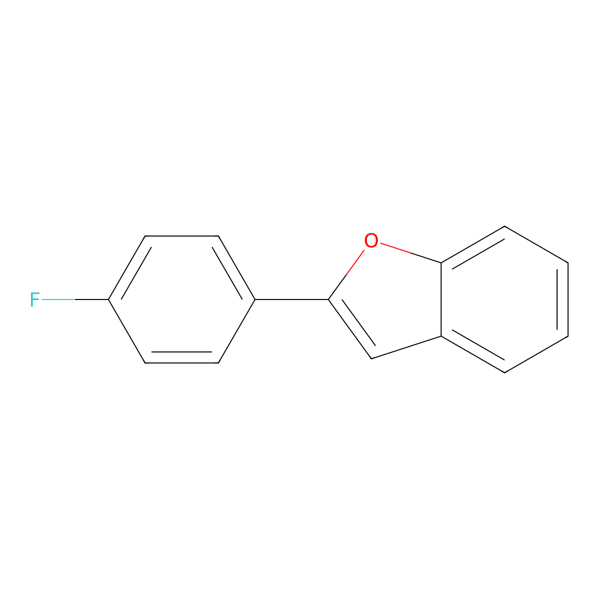 2-(4-Fluorophenyl)benzofuran molecular structure, CAS 69976-38-1