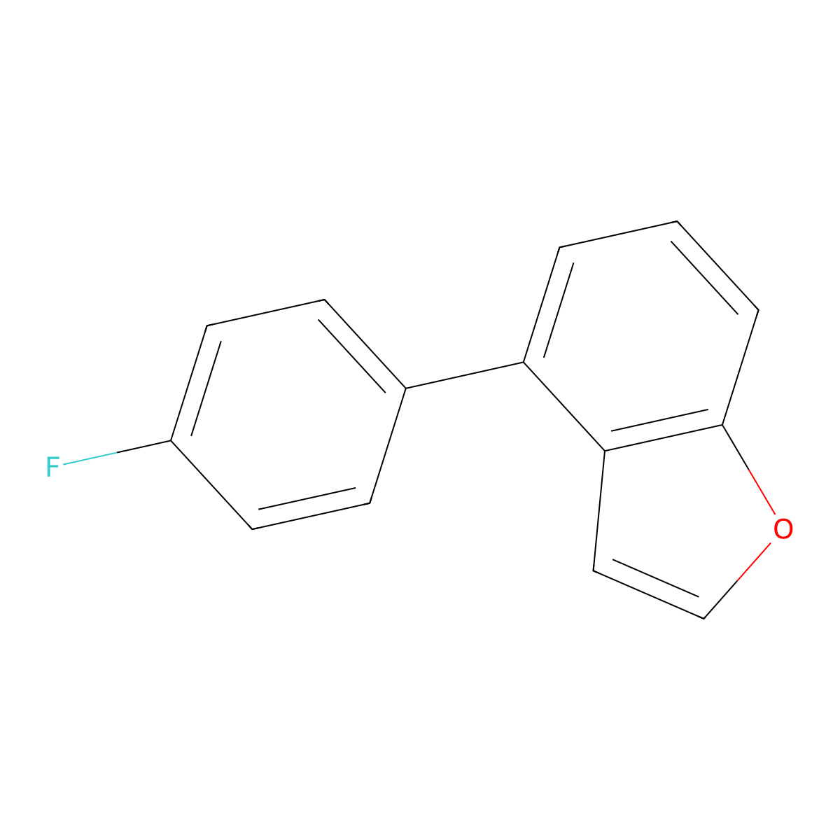 4-(4-Fluorophenyl)-1-benzofuran molecular structure, CAS 69976-49-4