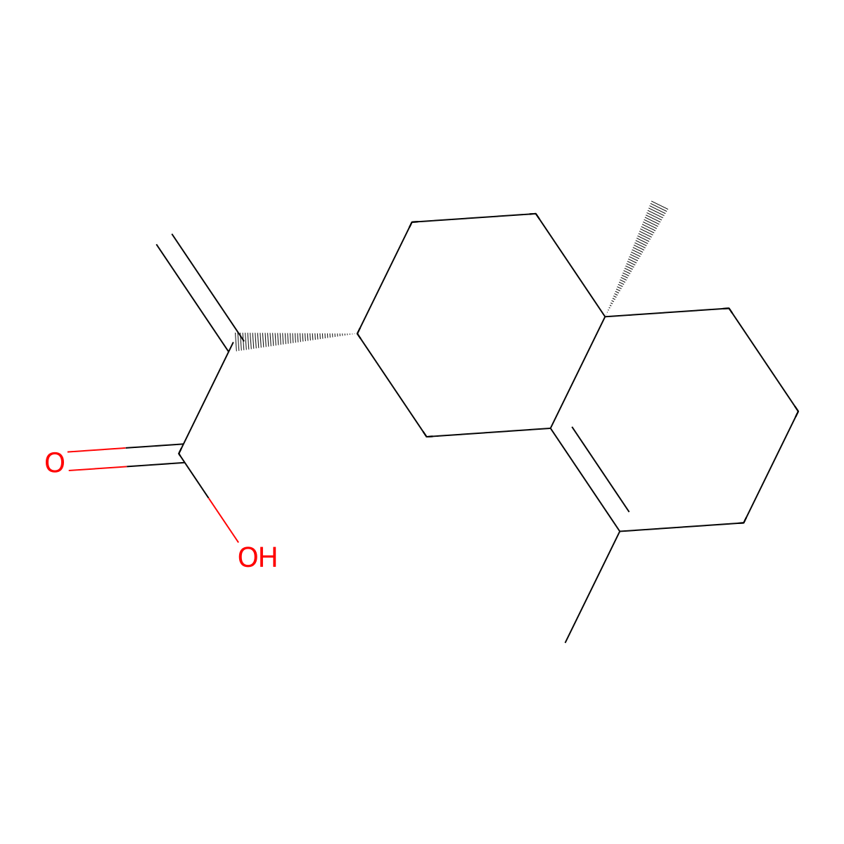Isocostic acid molecular structure, CAS 69978-82-1