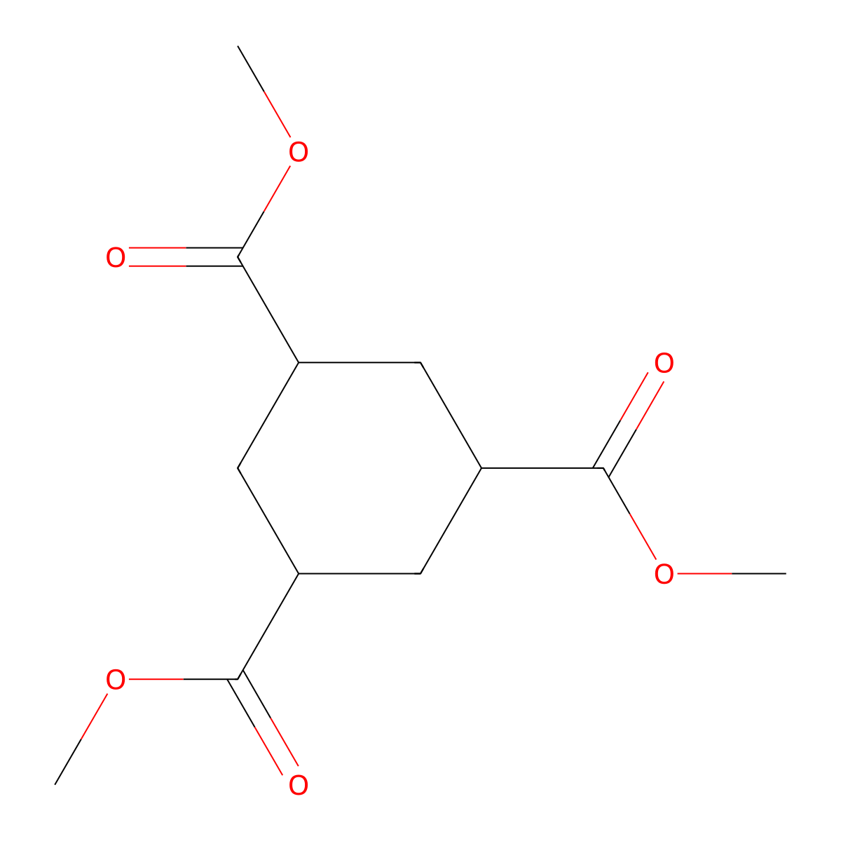 Trimethyl cyclohexane-1,3,5-tricarboxylate molecular structure, CAS 6998-83-0