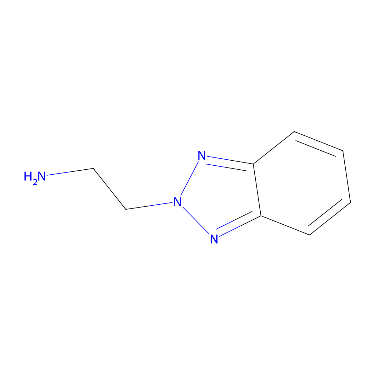 2-(2H-Benzo[D][1,2,3]triazol-2-YL)ethanamine molecular structure, CAS 69980-83-2