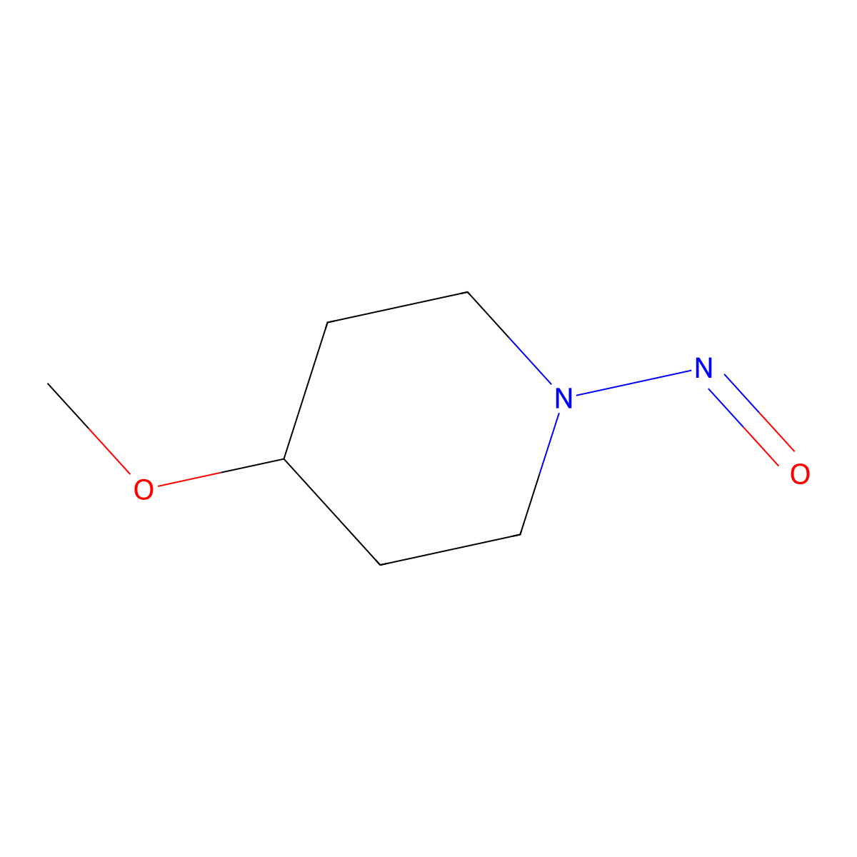 4-Methoxy-1-nitrosopiperidine molecular structure, CAS 69981-22-2