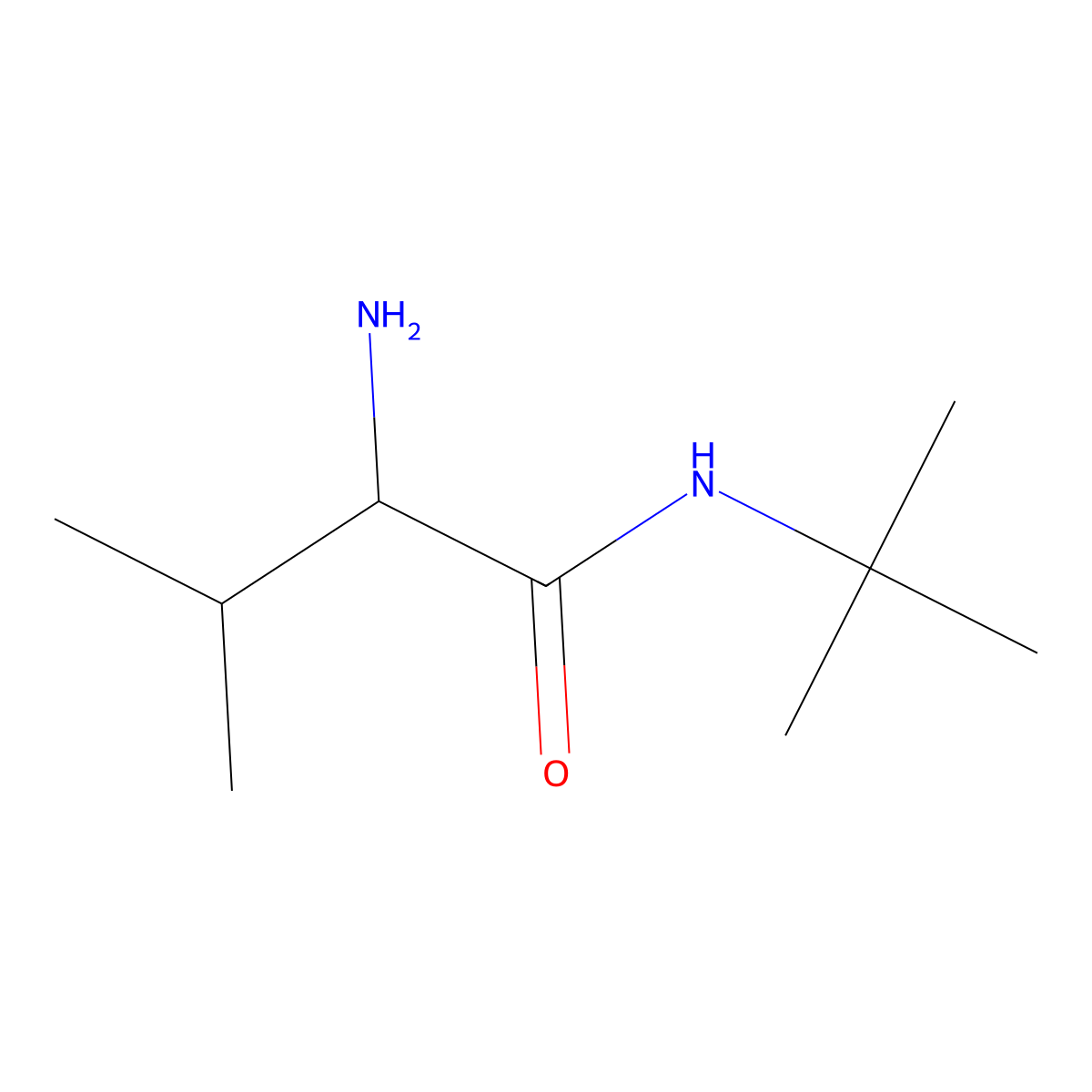 N-tert-Butyl-D-valinamide molecular structure, CAS 69981-34-6