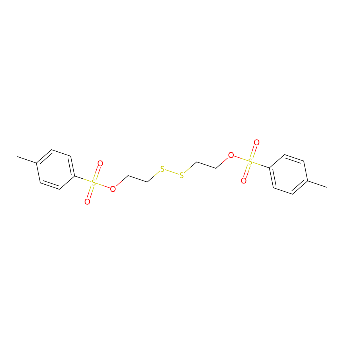 Bis-Tos-(2-hydroxyethyl disulfide) molecular structure, CAS 69981-39-1