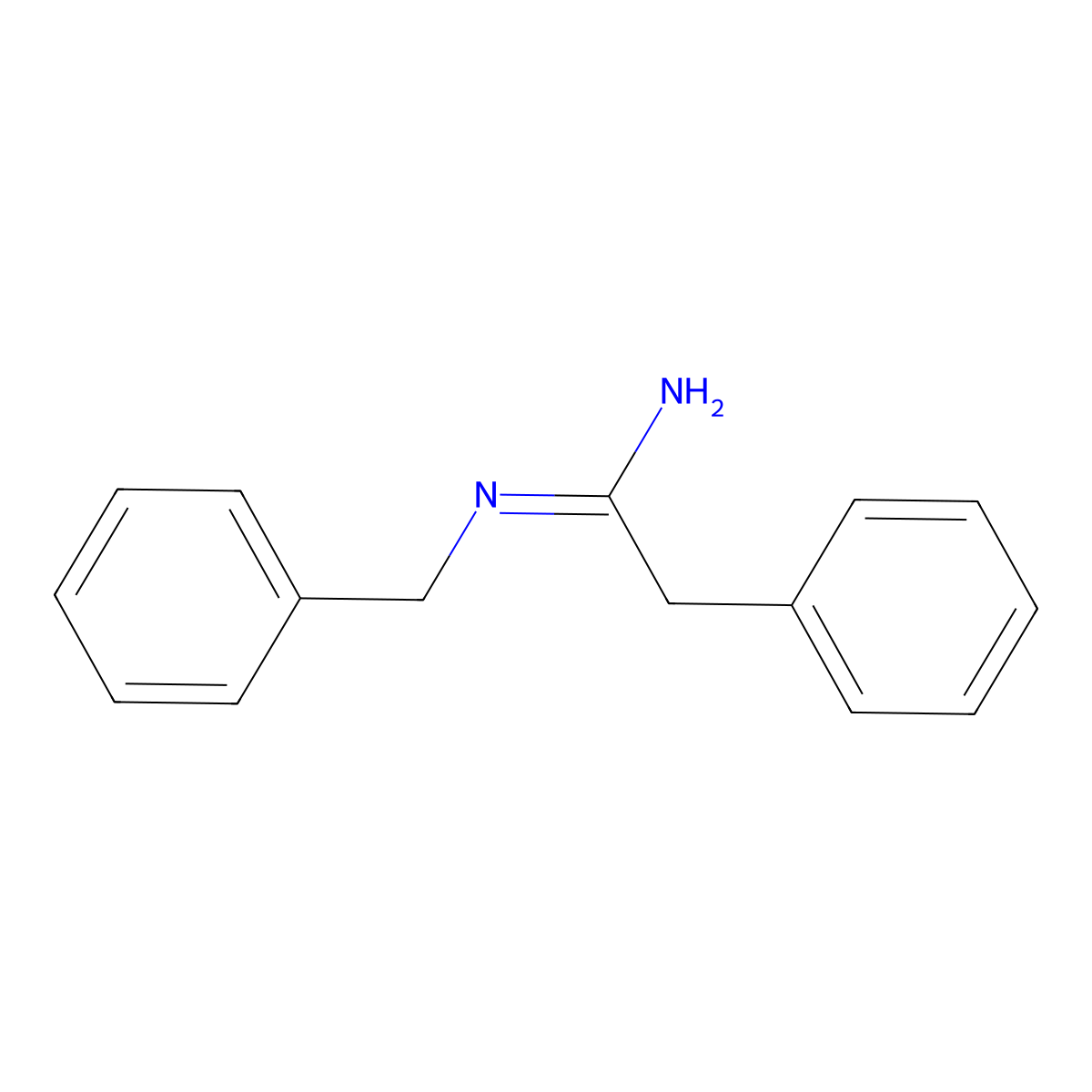 N-Benzyl-2-phenylethanimidamide molecular structure, CAS 69981-47-1