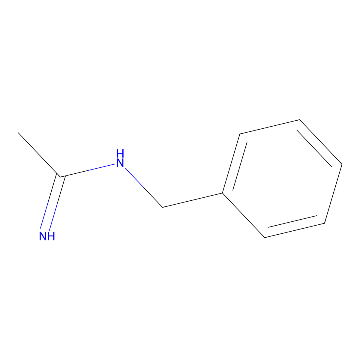 n-Benzylacetamidine molecular structure, CAS 69981-57-3