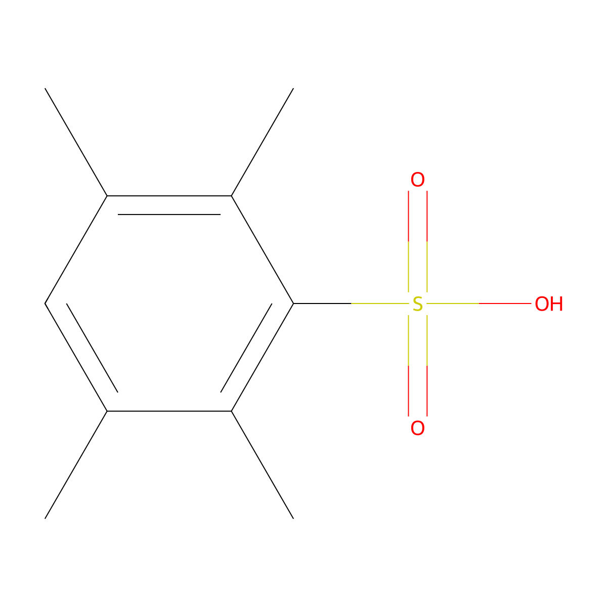 2,3,5,6-Tetramethylbenzenesulfonic acid molecular structure, CAS 69998-58-9