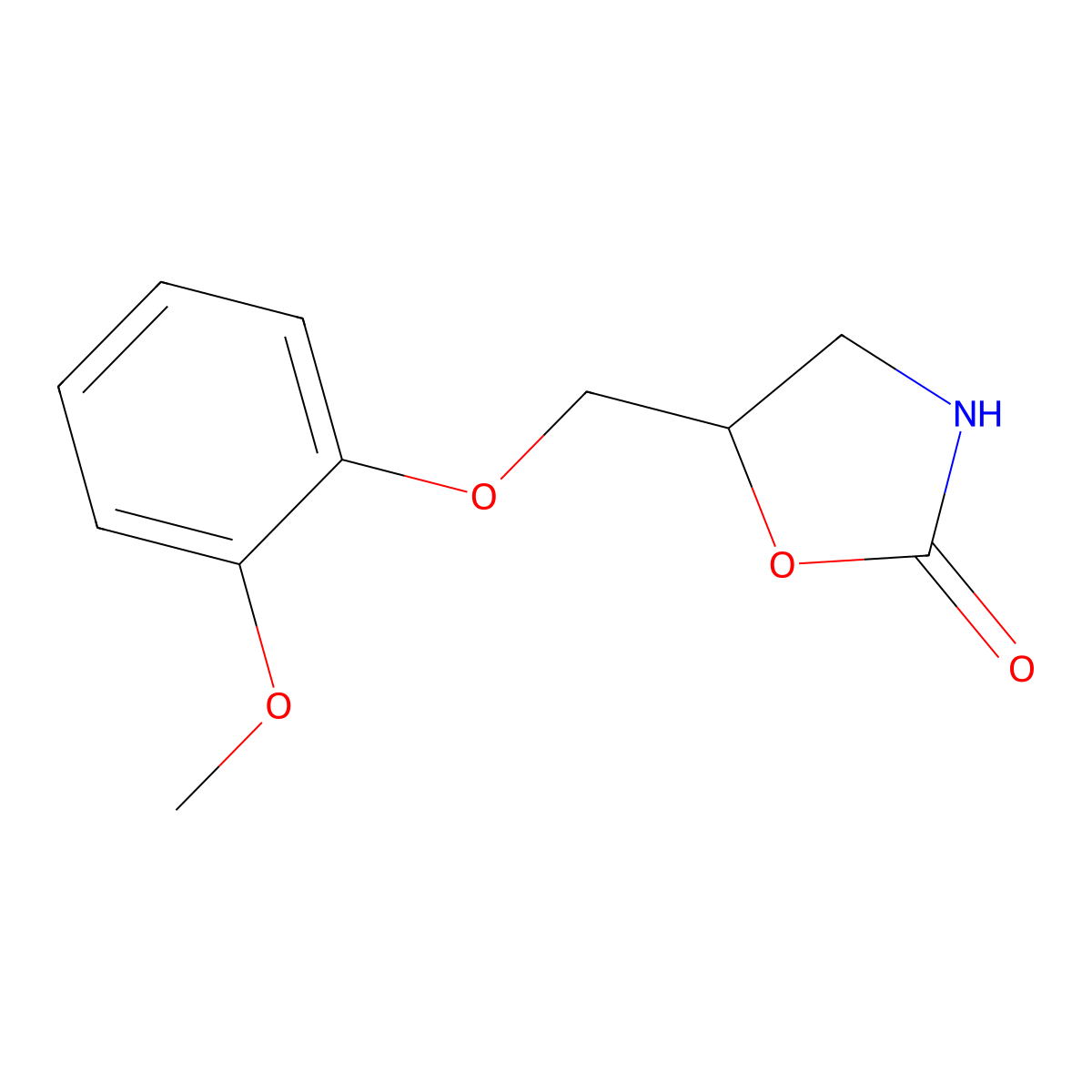 Mephenoxalone molecular structure, CAS 70-07-5