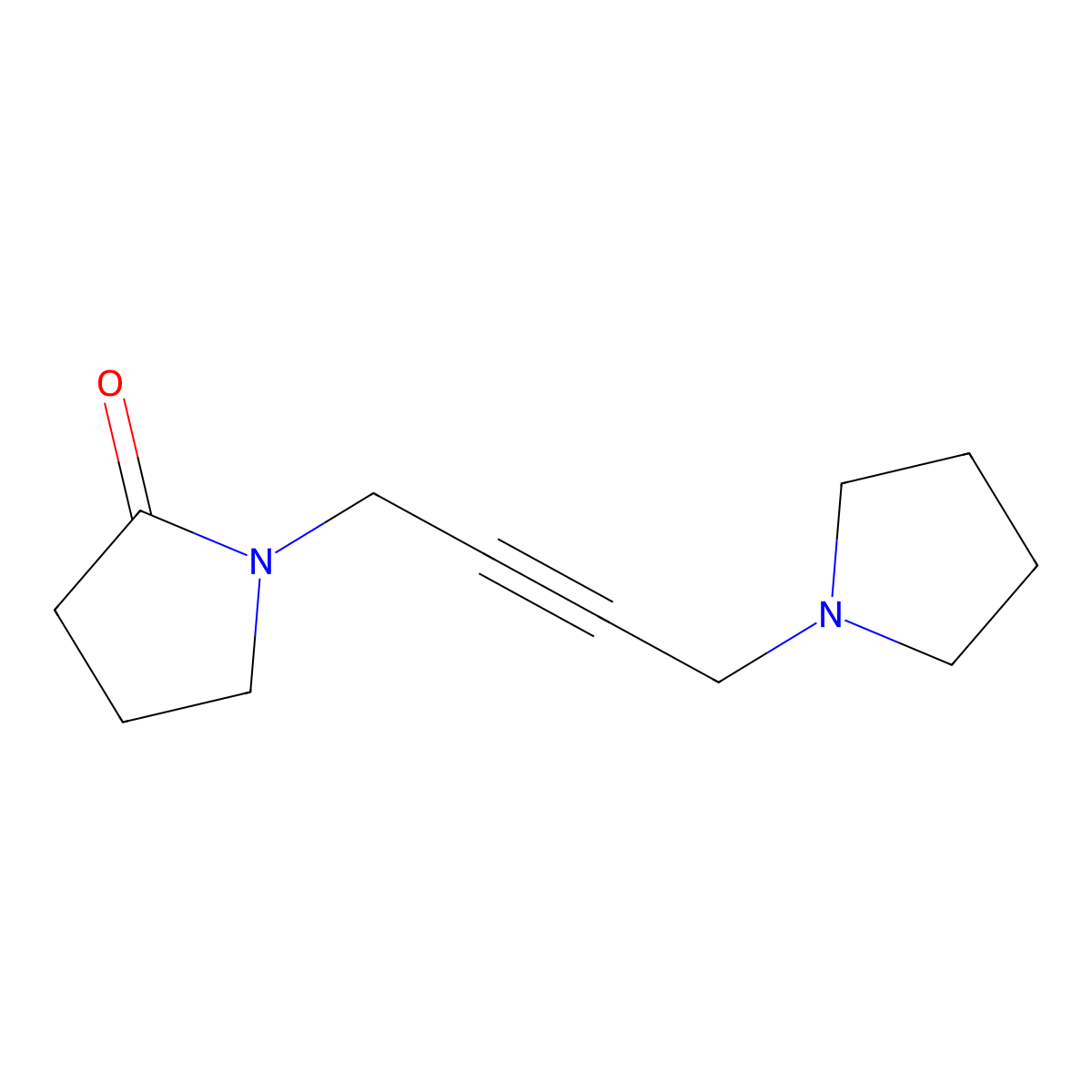 Oxotremorine molecular structure, CAS 70-22-4