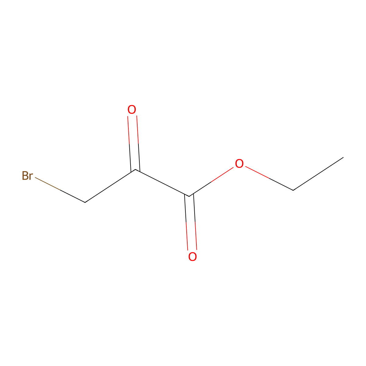 Ethyl bromopyruvate molecular structure, CAS 70-23-5
