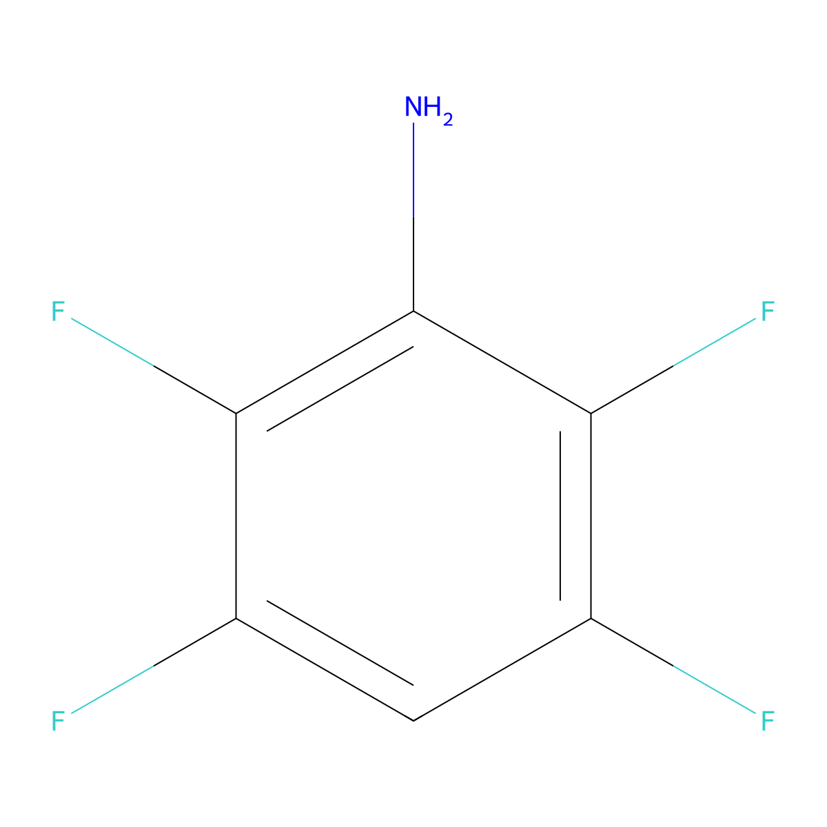 2,3,5,6-Tetrafluoroaniline molecular structure, CAS 700-17-4