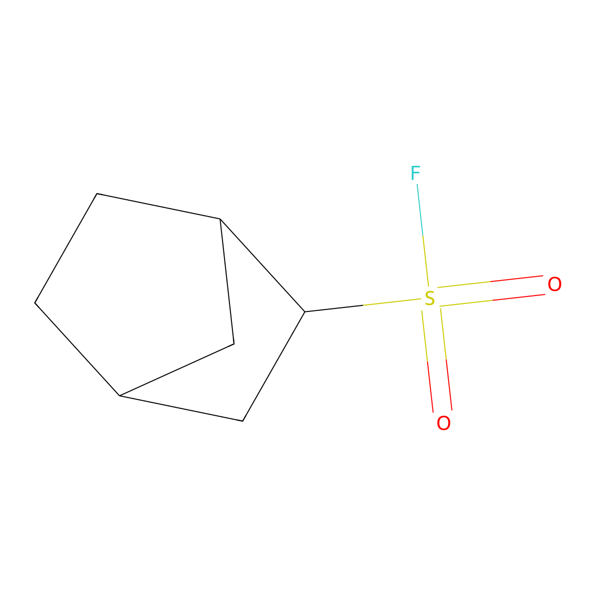 Bicyclo[2.2.1]heptane-2-sulfonyl fluoride molecular structure, CAS 700-25-4