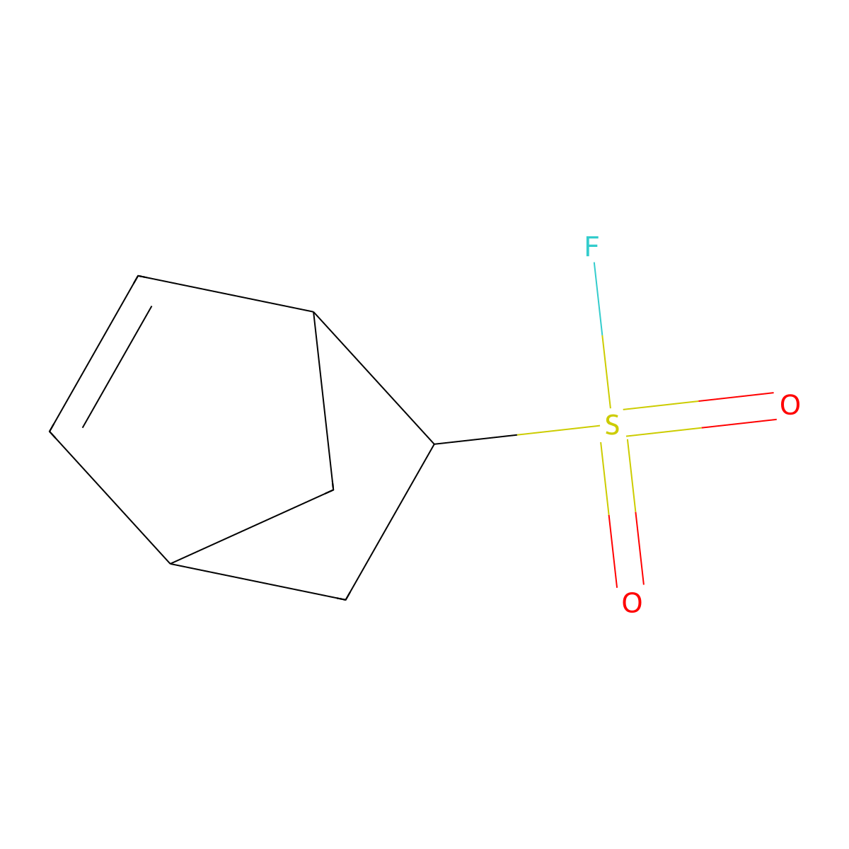Bicyclo[2.2.1]hept-5-ene-2-sulfonyl fluoride molecular structure, CAS 700-26-5