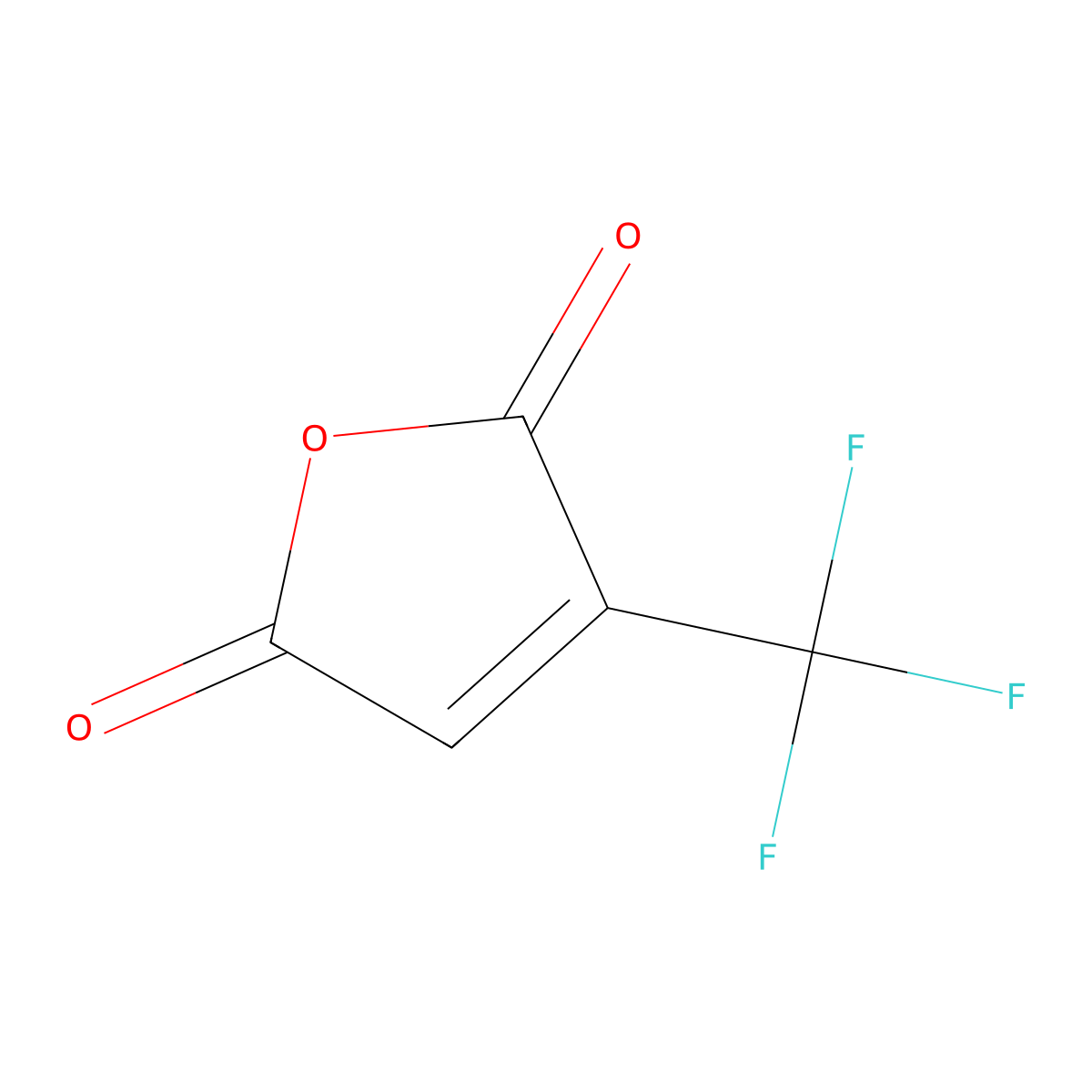 2-(Trifluoromethyl)maleic anhydride molecular structure, CAS 700-27-6
