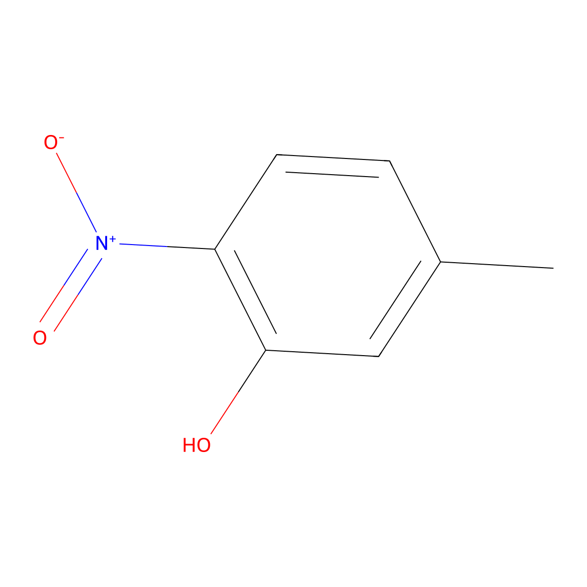 6-Nitro-m-cresol molecular structure, CAS 700-38-9