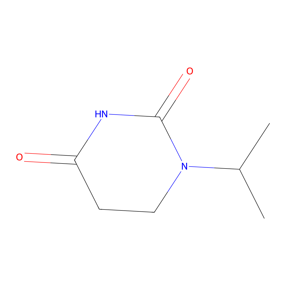 1-(Propan-2-yl)-1,3-diazinane-2,4-dione molecular structure, CAS 700-39-0