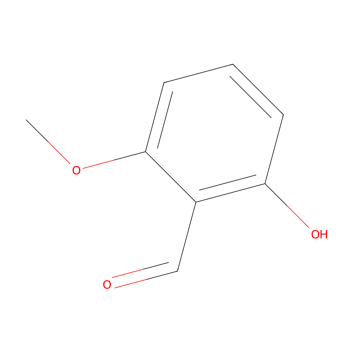 6-Methoxysalicylaldehyde molecular structure, CAS 700-44-7