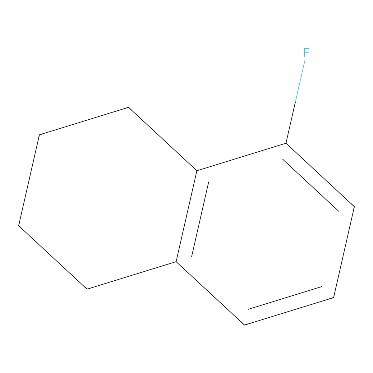 5-Fluoro-1,2,3,4-tetrahydronaphthalene molecular structure, CAS 700-45-8