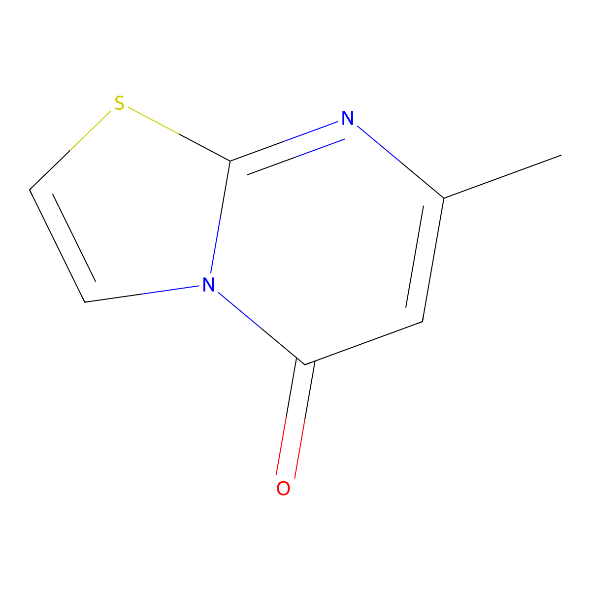 7-Methyl-5H-(1,3)thiazolo(3,2-a)pyrimidin-5-one molecular structure, CAS 700-52-7