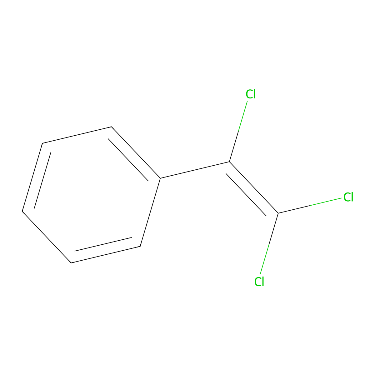 Benzene, (trichloroethenyl)- molecular structure, CAS 700-60-7