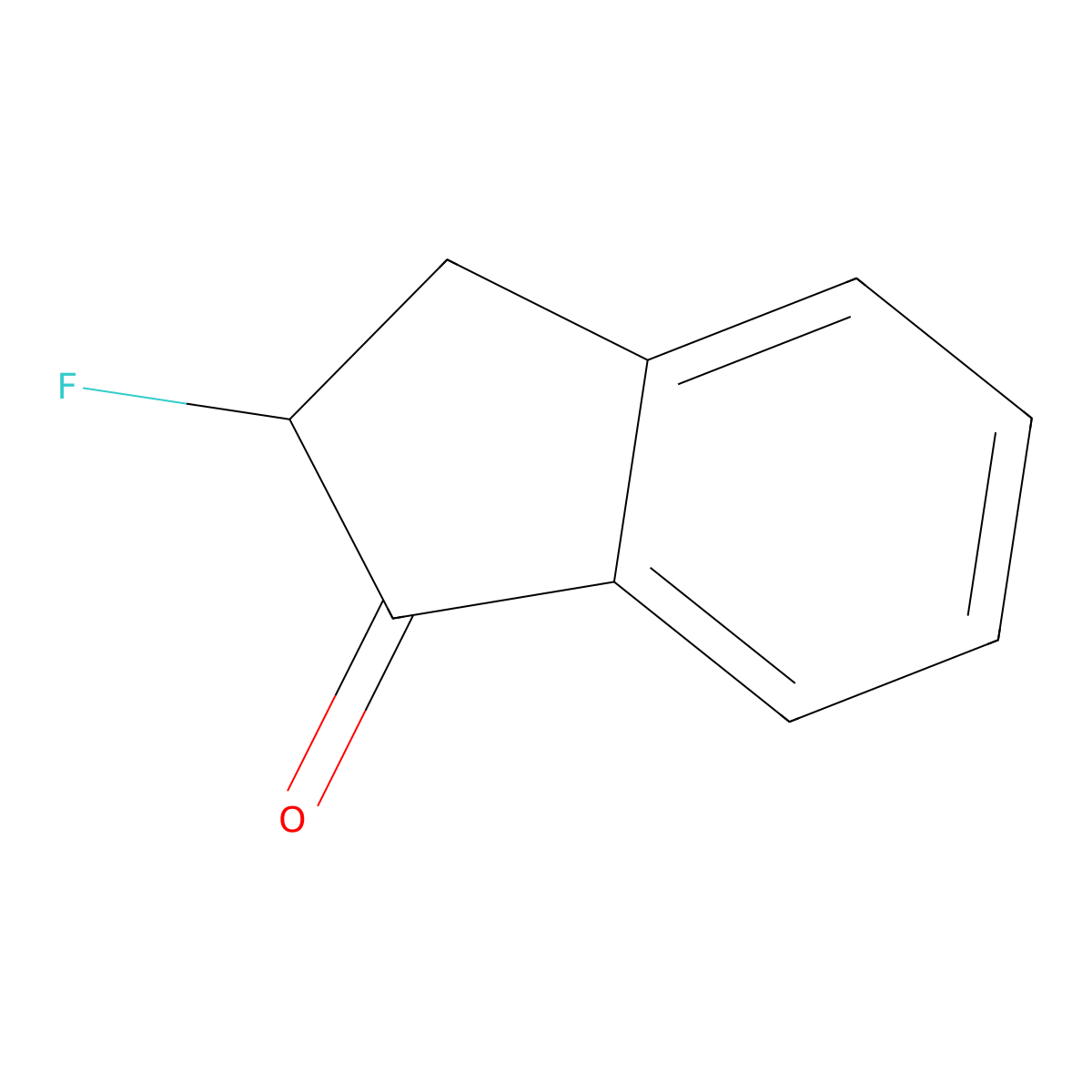 2-Fluoroindan-1-one molecular structure, CAS 700-76-5